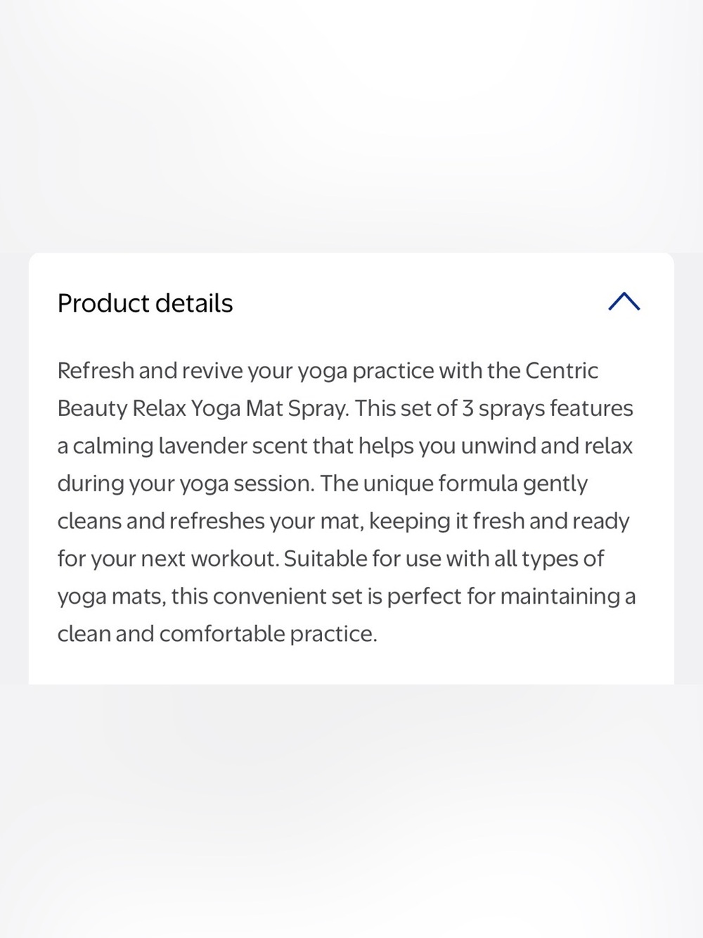 Centric Beauty RELAX Yoga Mat Spray - Lavender Mist- NEW* 4oz ea- 3 pack - Picture 2 of 2